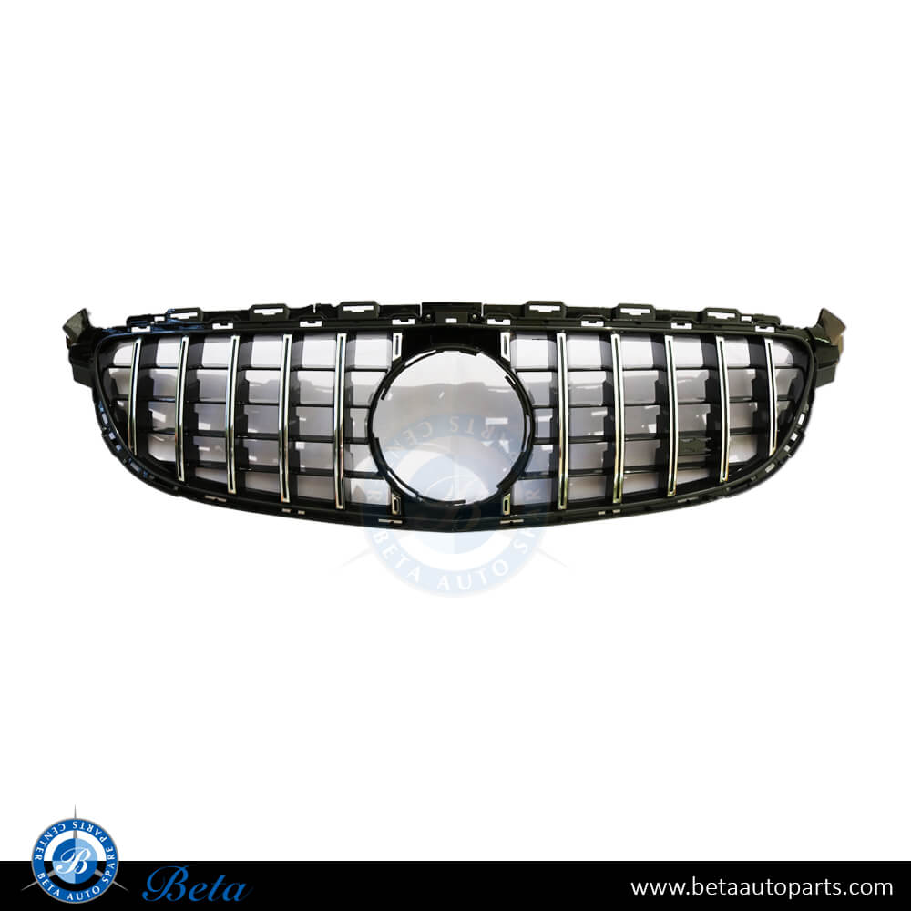 Grille GT Style C63 OE Size Black and Chrome color for Mercedes C-Class W205 2015-2018 models, Part Number 2058880523 Grille GT Style C63 OE Size Black and Chrome color for Mercedes C-Class W205 2015-2018 models, Part Number 2058880523